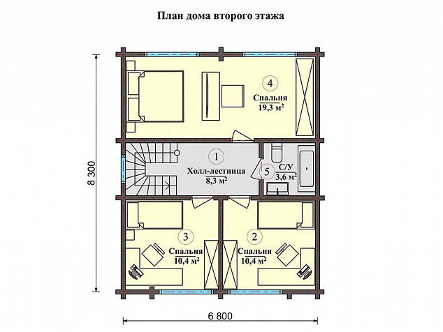 2 этаж - 56,4
