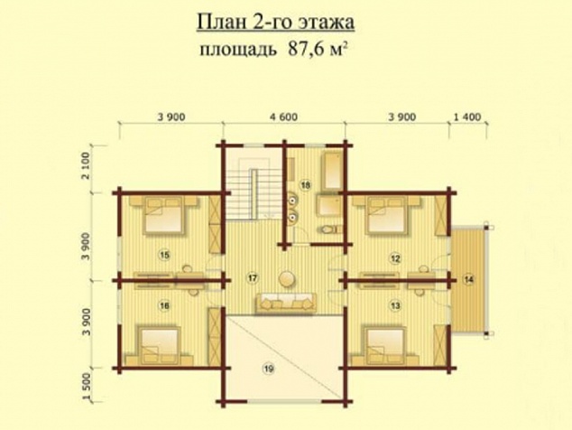 2 этаж - 87,6