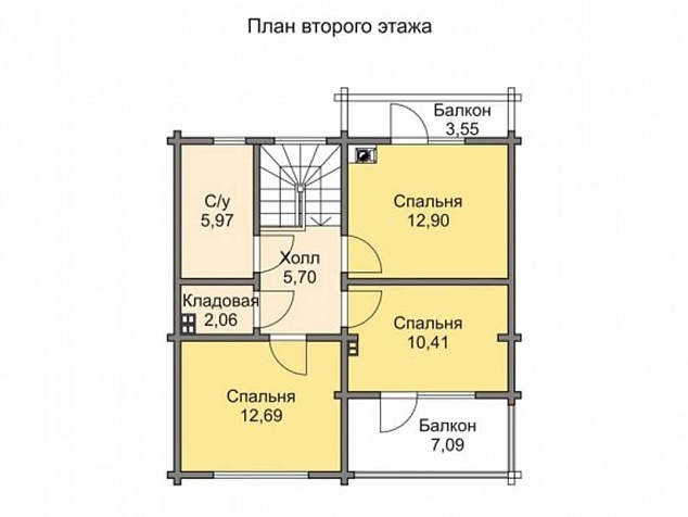 2 этаж - 63,5